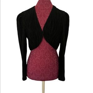 David Rose Bolero Shrug Black Sz 8